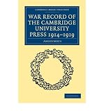Produkt-Bild: (WAR RECORD OF THE CAMBRIDGE UNIVERSITY PRESS 1914 1919) BY Anonymous(Author)Paperback Jul-2009