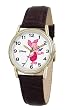 Disney Men's D069S003 Piglet Brown Leather Strap Watch