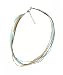 Necklace Cord For Pendants - D10 - 5-Strand Organza and Cord Mixed ~ 17" + 2" Extension Chain ~ Silver Plated Ends ~ Turquoise & Brown