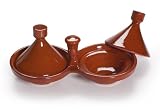 Moroccan Duo Tagines Safi Spice Brown