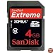 SanDisk 4GB Extreme III - SDHC Class 10 High Performance memory card (SDSDX3-004G-P31, Retail Packaging) - NEW 30MB/s version