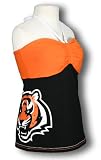 Cincinnati Bengals NFL Women's RADAR Neck Tie Tank Top, Orange and Black