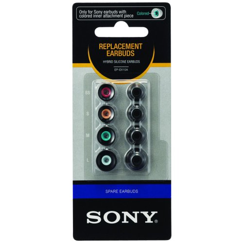 cheap Sony EPEX10A/BLK Hybrid Replacement Earbuds (Black)