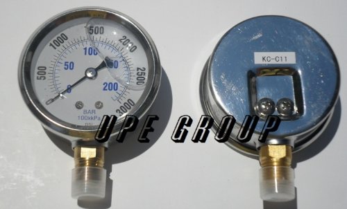 NEW STAINLESS STEEL LIQUID FILLED PRESSURE GAUGE 