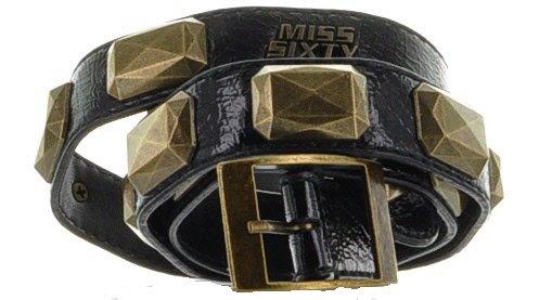 Miss Sixty Black Polyurethane Belt