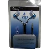 Professional Cable Zipper Style Earbuds - Bright Blue Color ~ Professional Cable