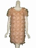 ERIN FETHERSTON Laser Cut Organza Dress in Pink