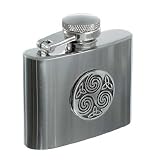 Review Sterling & Classic SC650 / Celtic Spiral 2oz Stainless Steel Hip Flask