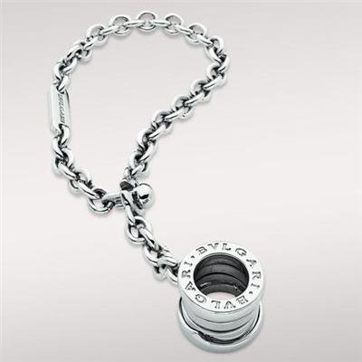 Bvlgari Bulgari Original B ZERO-1 Key Holder Chain in Sterling Silver PC-852173