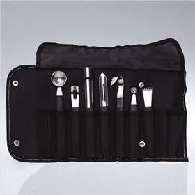 8 Piece Garnishing Set with Carrying Pouch by 