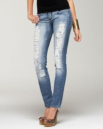 Carmen Shred Skinny Jean - bebe  :  skinny sexy jean classic