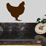 ROOSTER CHICKEN Vinyl Wall Room Decal Sticker Kitchen | Color: Coffee Brown