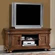 Louis Philippe 54" Entertainment Console in Lightly Distressed Brown Cherry with Walnut Burl Accents By Powell Furniture