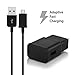 Quick Charge 2.0, Ixir Cable and Wall Charger Set -Includes (1) 3.8 Ft Micro USB Cable and (1) Wall Charger for Galaxy S7 S6 Edge Plus, Note 4 5, LG G4, Nexus 6 (BLACK)