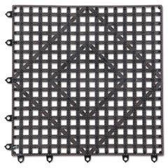 (3 Pack Value Bundle) SANVM5280BK Versa-Mat Bar-Shelf Liner, Plastic, 12w x 12d x 1/4h, Black