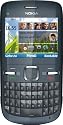 Nokia C3 Smartphone (6.1 cm (2.4 Zoll) Display, Bluetooth, 2 Megapixel Kamera, QWERTZ-Tastatur) grau