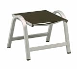Kettler Hocker Basic - textilbespanntes Alu, champagner/mocca