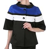 Anne Klein NY Sateen Color Block Swing Jacket at Anne Klein
