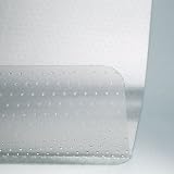 Universal 56808 46 by 60-Inch Cleated Chair Mat for Low and Medium Pile Carpet, Clear