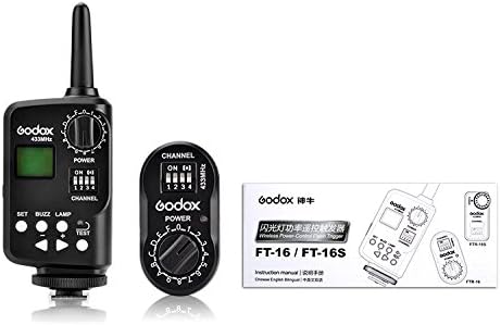 Godox Ft-16 Trigger kit 16 Channels 433MHZ Wireless Remote Transmitter &amp; Receiver Flash Trigger for AD180 AD360 AR400