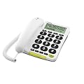 Doro PhoneEasy 312ci, Schnurgebundenes Gro�tastentelefon mit extra gro�em Display, wei�