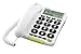 doro PhoneEasy 312ci, Schnurgebundenes Großtastentelefon mit extra großem Display, weiß