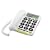 doro PhoneEasy 312ci, Schnurgebundenes Gro�tastentelefon mit extra gro�em Display, wei�