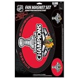 CHICAGO BLACKHAWKS OFFICIAL LOGO CAR MAGNET SET