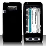 LG Fathom VS750 Cell Phone Rubber Feel Black Protective Case Faceplate Cove ....