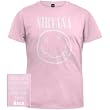 Nirvana - Smiley On Pink T-Shirt