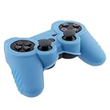 eForCity Silicone Skin Case Compatible with Sony PS3 Controller, Blue