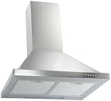 Bomann DU 612 ix Voll-Edelstahl-Dunstabzugshaube, 60 cm / Dunstabzugshaube / 60 cm / 400 m3/h / 3 Stufen / Abluft / Esse