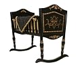 Green Frog Art Rocking Baby Cradle, Patterson