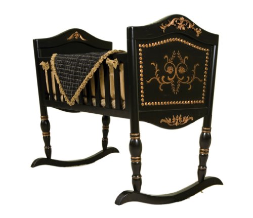 Green Frog Art Rocking Baby Cradle, Patterson