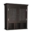 Elegant Home Fashions 7800 Savannah Wall Cabinet Dark Espresso