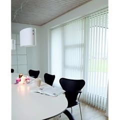 Lamellenvorhang / Vertikalanlage ~ Farbe: weiss ~ H�he: 250 cm ~ Breite im Angebot w�hlbar ~ hier in (BxH): 240x250 cm ~ Vertikaljalousie ~ Lamellenbreite: 89mm