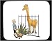 Mouse Pad with body, individuals, stroller, humans, person, visit, human, zoo, persons, individula, people, animal, family, giraffe
