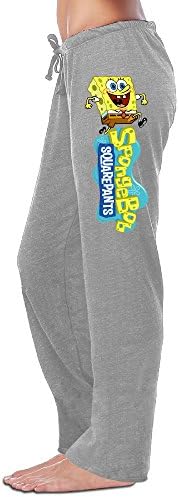 Women's SpongeBob SquarePants 9 Fleece Pants Ash Size L