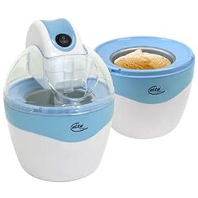 ELTA SE 101 ICE CREAM MAKER with TWO 520 ml FREEZE - COOLING BOWL for frozen joghurt, sorbets or ice-cream