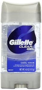 Gillette Clear Gel Cool Wave Anti-Perspirant / Deodorant Twin Pack 8 Oz (packaging may vary)