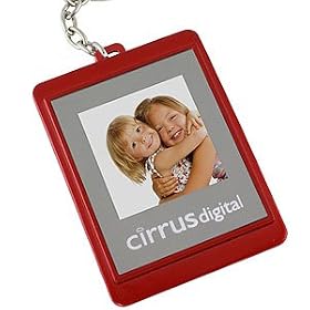 Cirrus Digital 1.5 inch Photo Keyring - Red