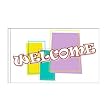 Welcome Flag New Shapes Design 5 - 3ft x 5ft Superknit Polyester