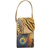 Anuschka Cell Phone Case: Premium Peacock Safari (Premium Peacock Safari)