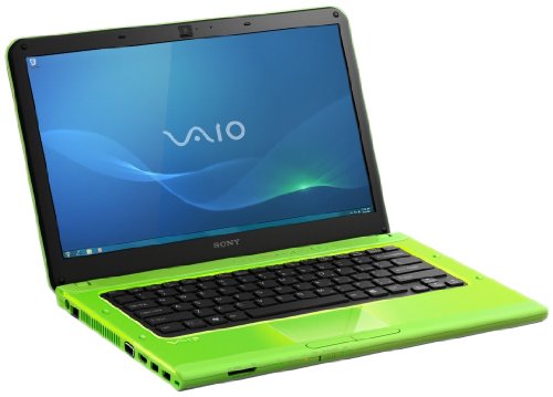 Sony VAIO VPCCA1S1E G 14 inch notebook  Intel Core i5-2410M 2.3GHz  4GB  320GB  DVD SuperMulti drive  WLAN  HD Webcam  Win 7 Home Premium  - Green