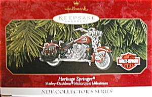 Heritage Springer - Harley-Davidson Motorcyle Milestones - Hallmark Keepsake Ornament - 1999