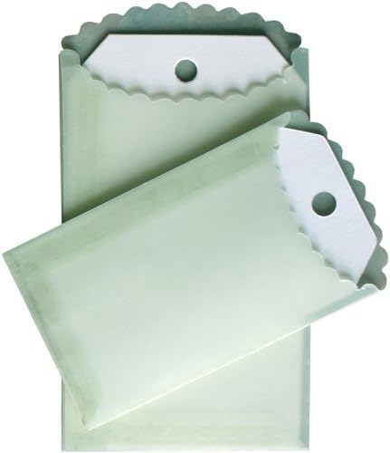 Melissa Frances 4-Pack C'est La Vie Vellum Envelopes and Tags, Green