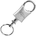 Denver Broncos Brushed Metal Valet Keychain