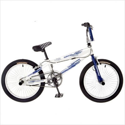 Mongoose Gavel Boy's Freestyle Bike (20-Inch Wheels, White/Navy)