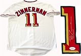 Ryan Zimmerman Autographed/Hand Signed Washington Nationals Authentic Jersey (JSA)