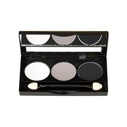 NYX Trio Eye Shadow, White/Grey/Black